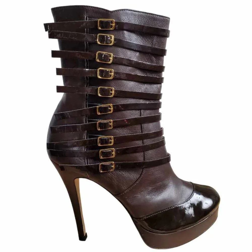 AUTHENTIC HandCrafted MaxMartin American Luxury Boots - Chocolate NWOT - Picture 8 of 16